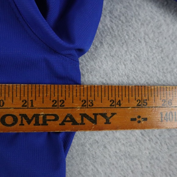 Under Armour Jacket Mens Medium 1/4 Zip Pullover Mock Neck Blue Long Sleeve - Picture 4 of 5